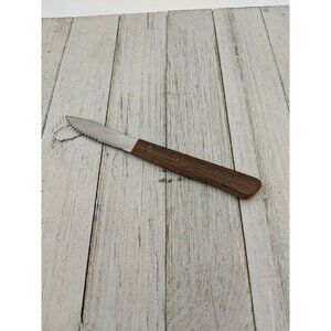 Vegetable Peeler Paring Knife 6" Stainless Steel 2 1/2" Blade Wood Handle Japan